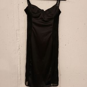 Peak a Boo Silk Lace Evening Dress